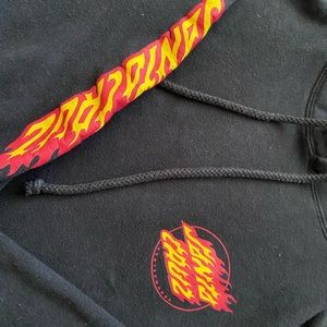 Flame Santa Cruz hoodie